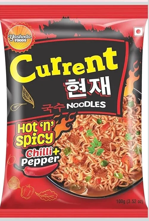 Current Hot 'n' Spicy Chilli + Pepper Noodles (100gm)